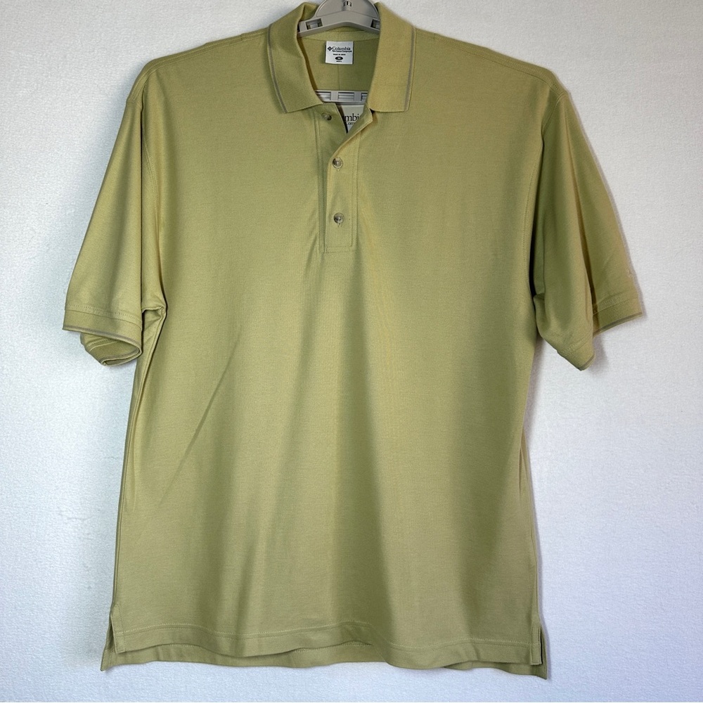 Columbia Sportswear Men's Polo Shirt M Short Sleeve Cotton Small Defect New